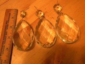 drop chandelier vintage lamp tear parts chandelier glass big prism large  vintage crystals crystals parts
