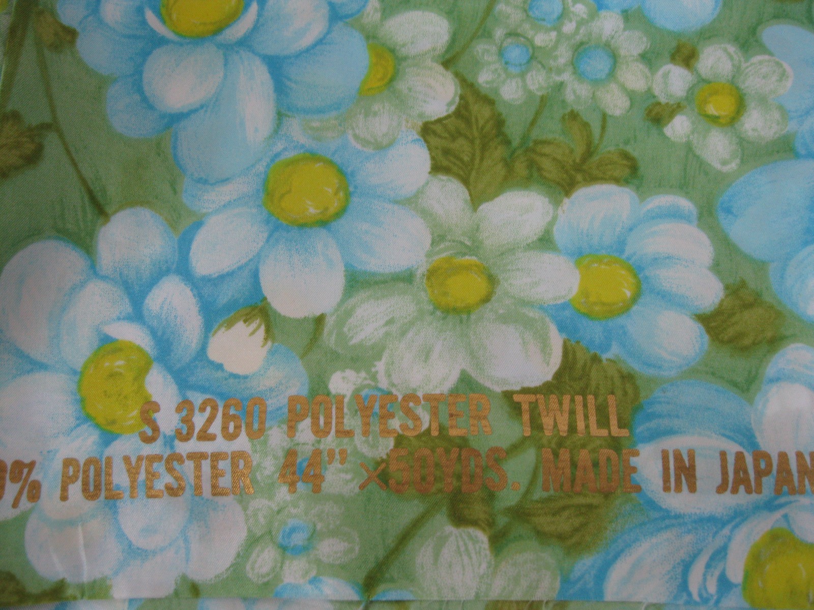 Decorator Fabric Twill 100% Poly. Floral Blue 10.5/ Pink 11
