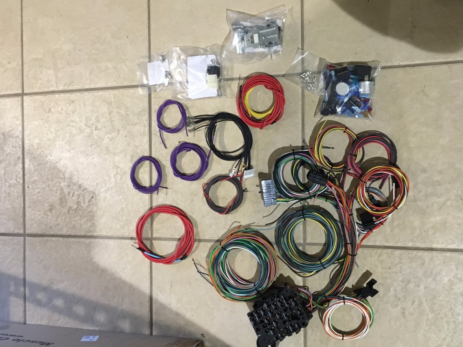22 Circuit Wiring Harness Chevy Mopar Ford Hot Rods ... 89 toyota pickup cigarette lighter wiring harness 