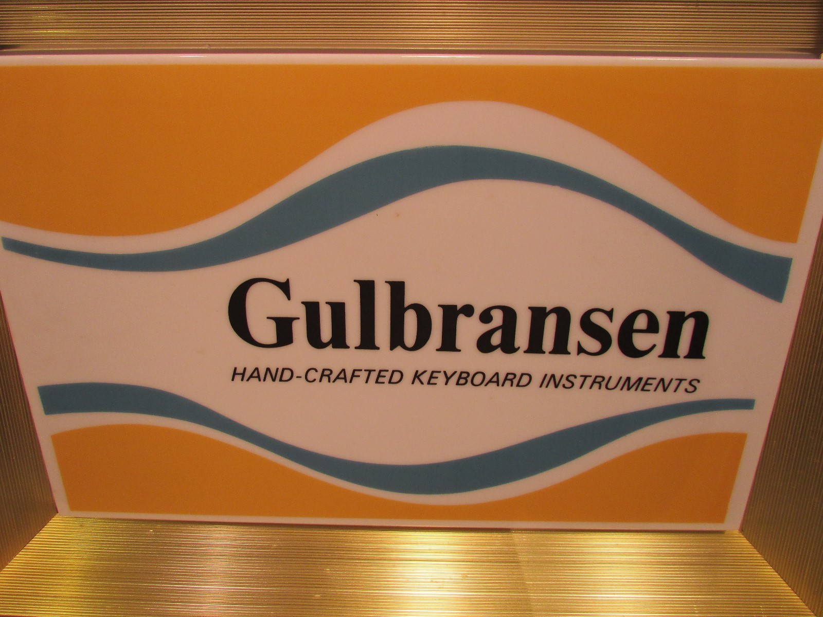 Gulbransen Light up store sign Vintage works great Keyboard Piano instruments