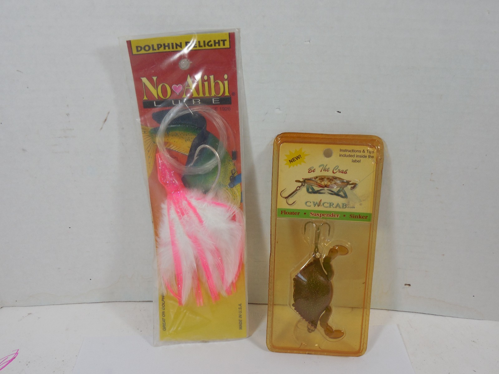 1//2 oz Lot of 3 CW Crab Be The Crab Lures Floater Floating. Light Green