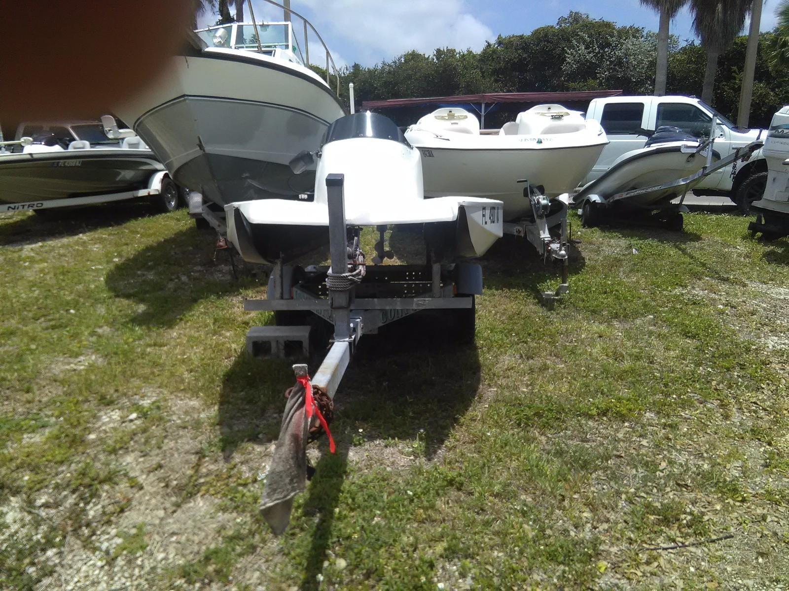CATAMARAN MINIATURE SPEED BOAT 30HP OUTBOARD ENGINE , NO RESERVE !!!!
