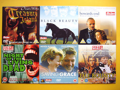 ASSORTMENT OF DVD'S FROM VARIOUS SUN/NOTW NEWSPAPER PROMOTIONS (6 DVD'S ) 001