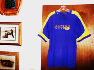 La lakers shooting shirt basketball