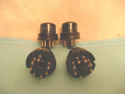 Matched Set of (4) GE JAN-CG-6H6 Vacuum Tube Diodes
