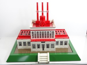 MTH-Standard-Gauge-Tinplate-Red-White-840-Powerhouse-Station-10-4024 