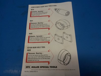 Spx nissan special tools #6