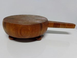 Footed Wood cheese knife Butcher Block Knife VTG  Spreader handle wood Cheese Teak  Board  Handle