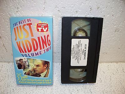 The Best of Just Kidding Vol. 2 VHS Video    As Seen On TV  Practical (Best Practical Joke Videos)