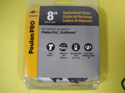 Poulan Pro 8 inch Replacement Chain