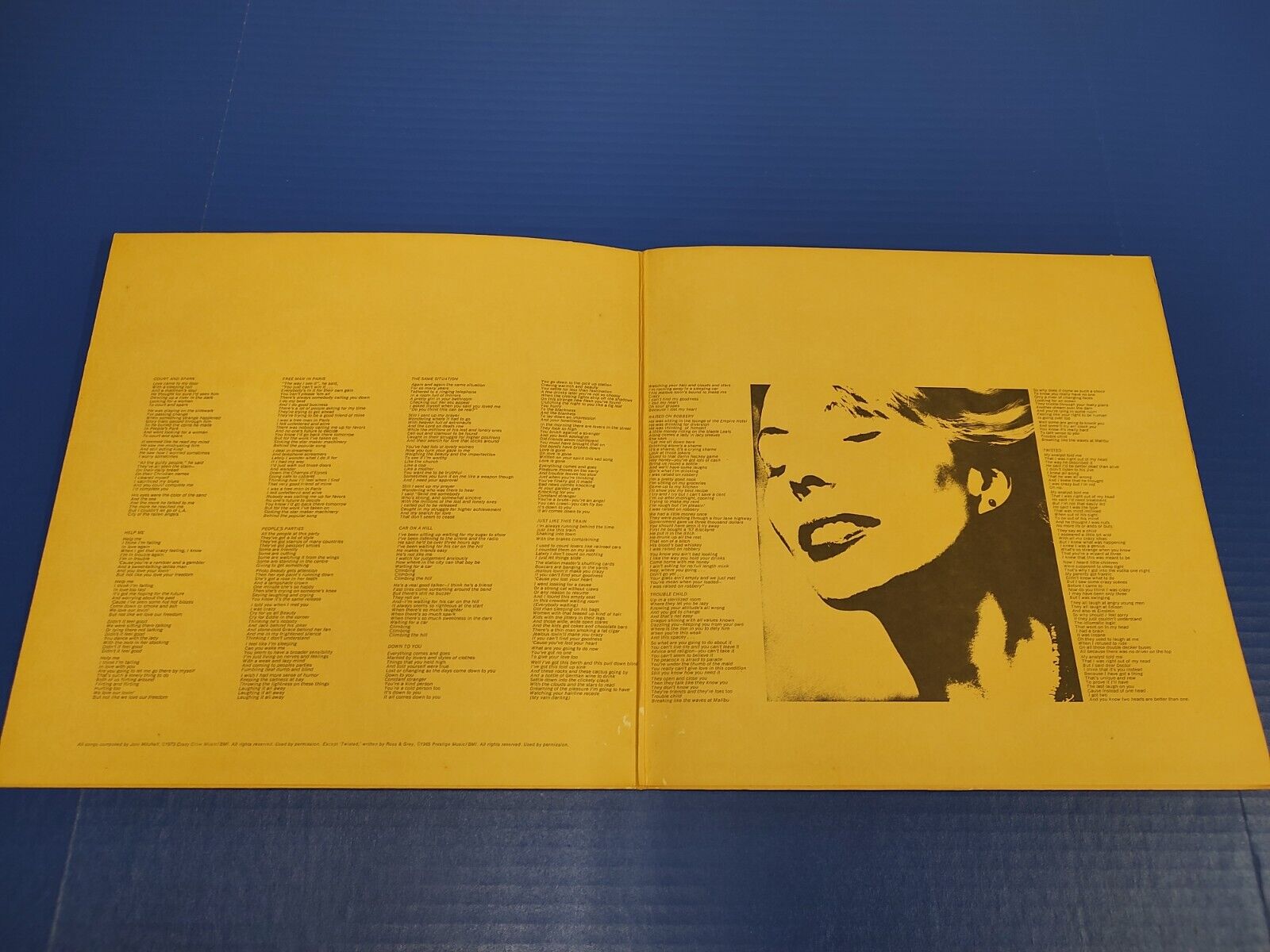 Joni Mitchell - Court and Spark -1973 Rock LP Asylum VG VINYL RECORD Tested READ