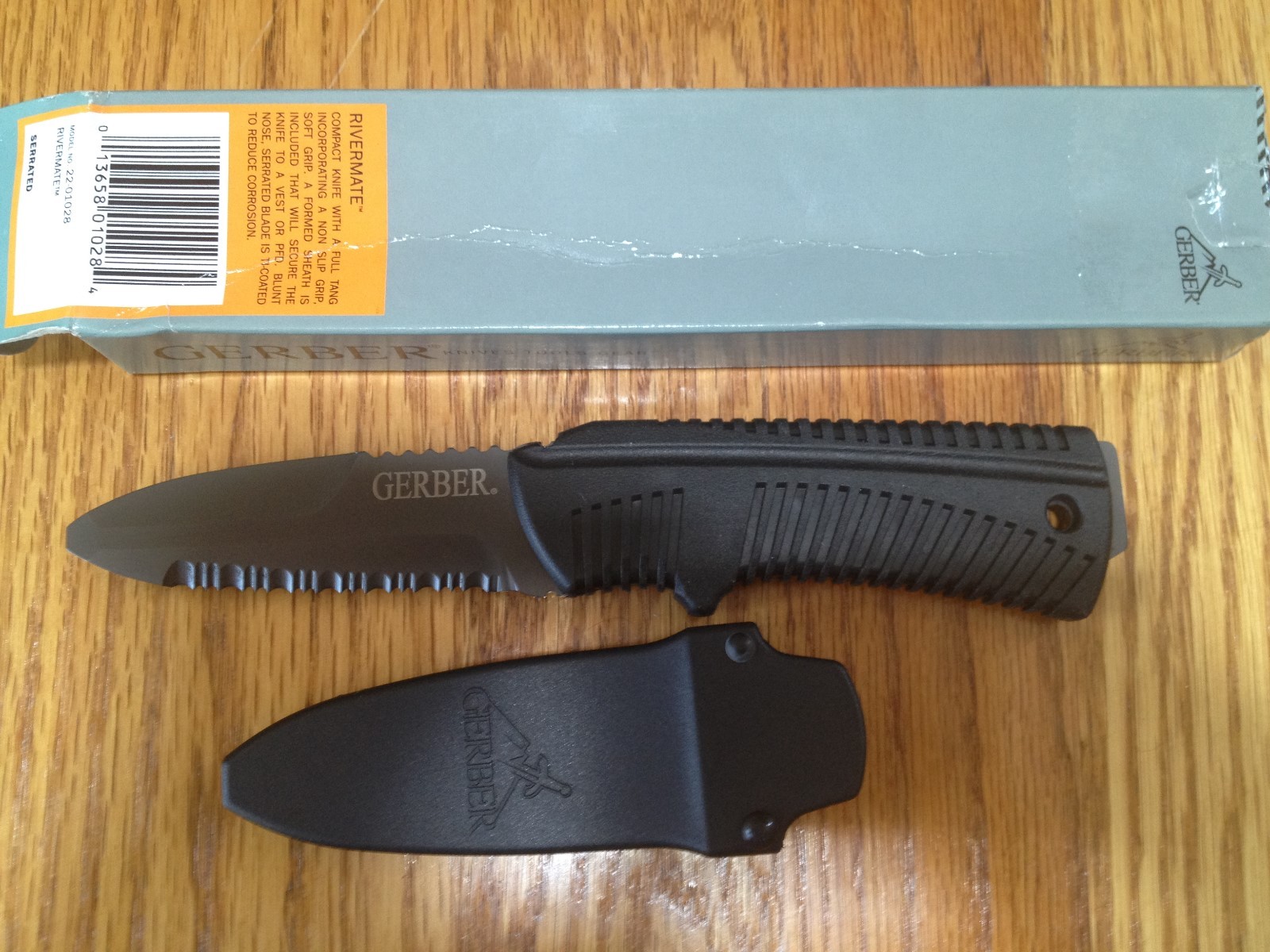 UPC 013658010284 product image for Gerber Rivermate Scuba Dive Rescue Knife Black With Kydex Sheath | upcitemdb.com