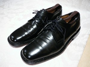 JOHNSTON-MURPHY-E-COLLECTION-MENS-OXFORDS-BLACK-LEATHER-SHOES-SIZE-9-M