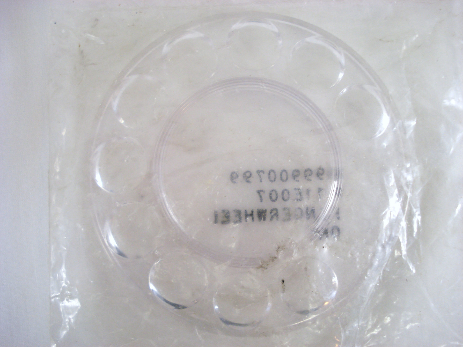 Vintage NEW Telephone Clear Rotary Phone Fingerwheel 899900799 P11E007 NOS