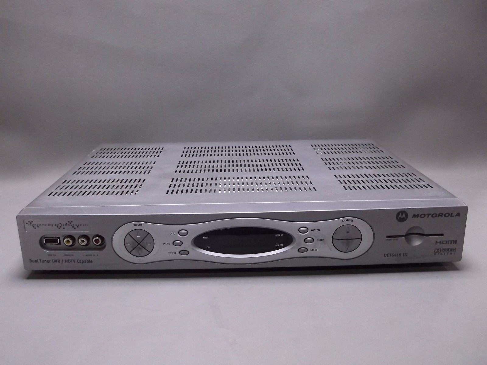 MOTOROLA DCT6416 HD READY CATV CABLE TV DVR DIGITAL SET TOP BOX 30 DAY