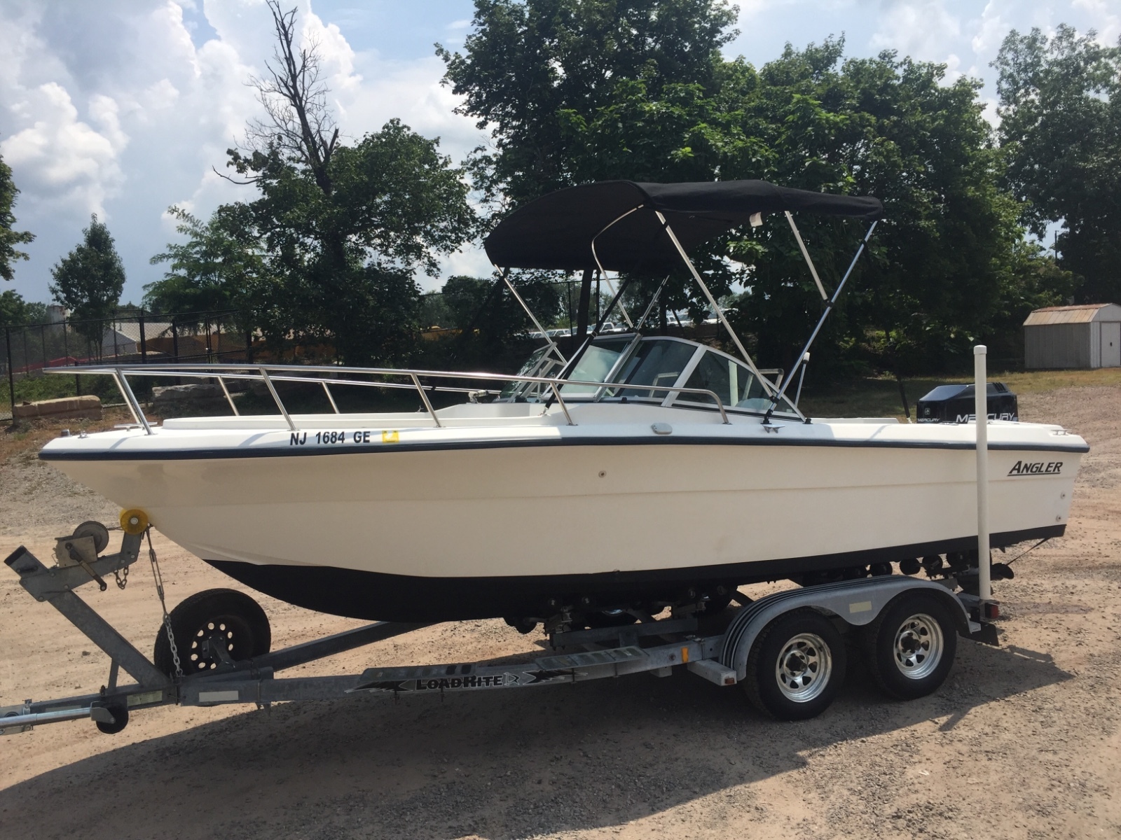 1997 Angler 204 DC 20' Boat Mercury 135 HP Outboard Motor LoadRite Trailer