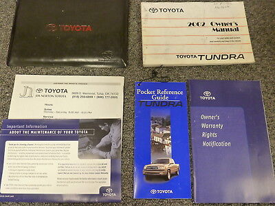 2002 Toyota Tundra Pickup Truck Owner Owner's Manual SR5 LTD 3.4L 4.7L 4WD V6 V8