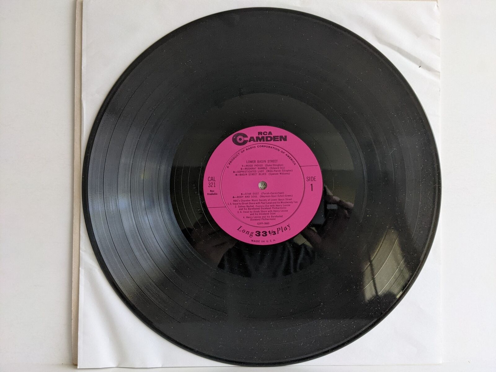 Dinah Shore - NBC's Chamber Music Society Of Lower Basin Str.. / [CAL 321] Vinyl