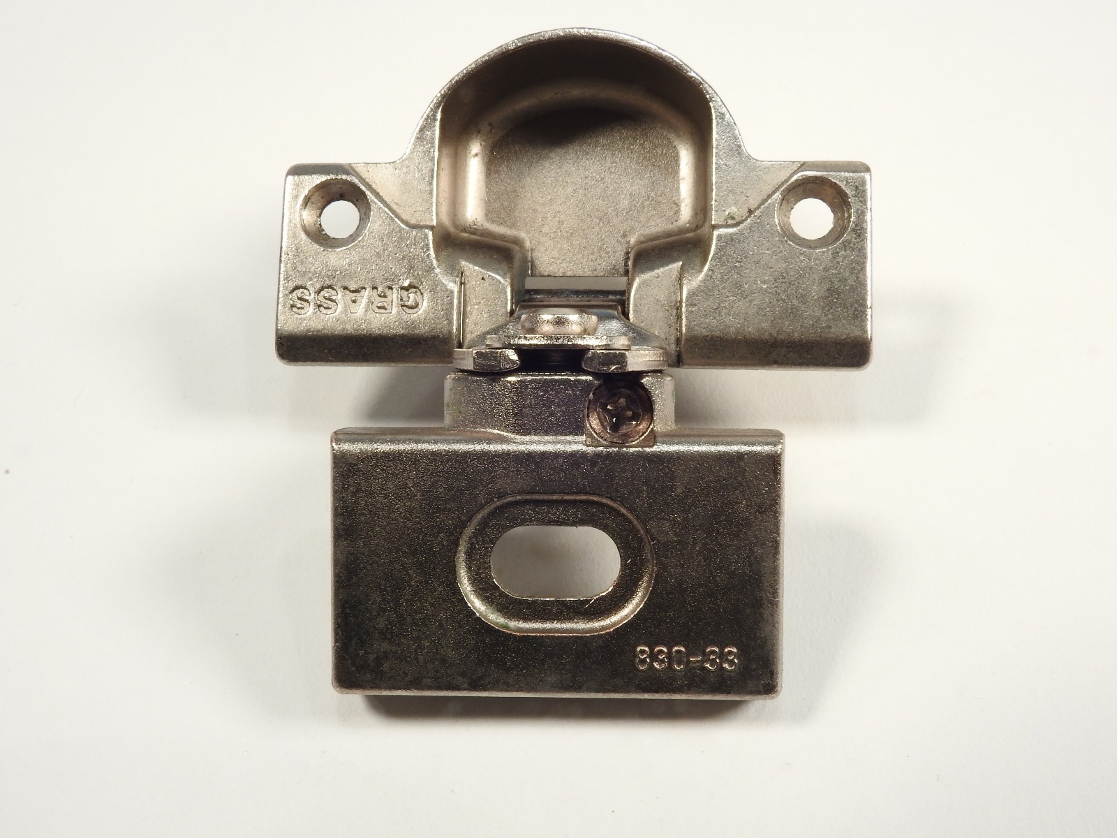 Nickel Grass 830 Hinge With 830 33 Mounting Plate Complete Hinge