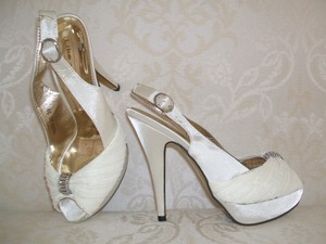 CREAM sandals cream DIAMANTE  BRIDAL  SANDALS SLINGBACK  WEDDING SHOES eBay SATIN slingback