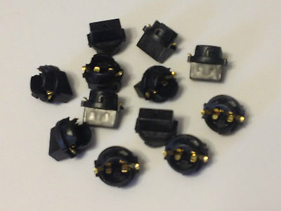 12x For Mazda 194 Instrument Panel Cluster Light Bulb Dashboard Sockets Plug NOS