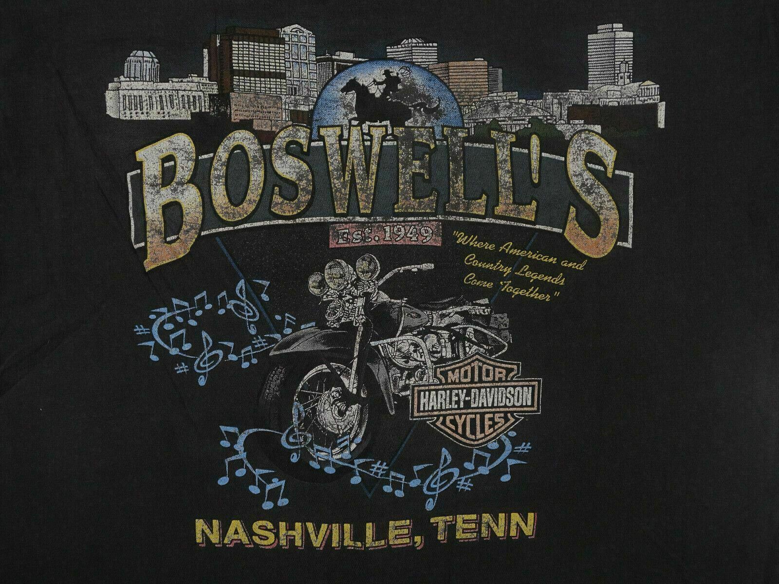 超特価激安 NASHVILLE Tennessee HARLEY DAVIDSON vintage t shirt ...
