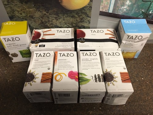 Assorted Lot of Tazo Tea Chai, Passion, Awake