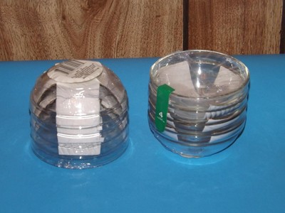 Set Of 8 Clear Glass Prep Pinch ...