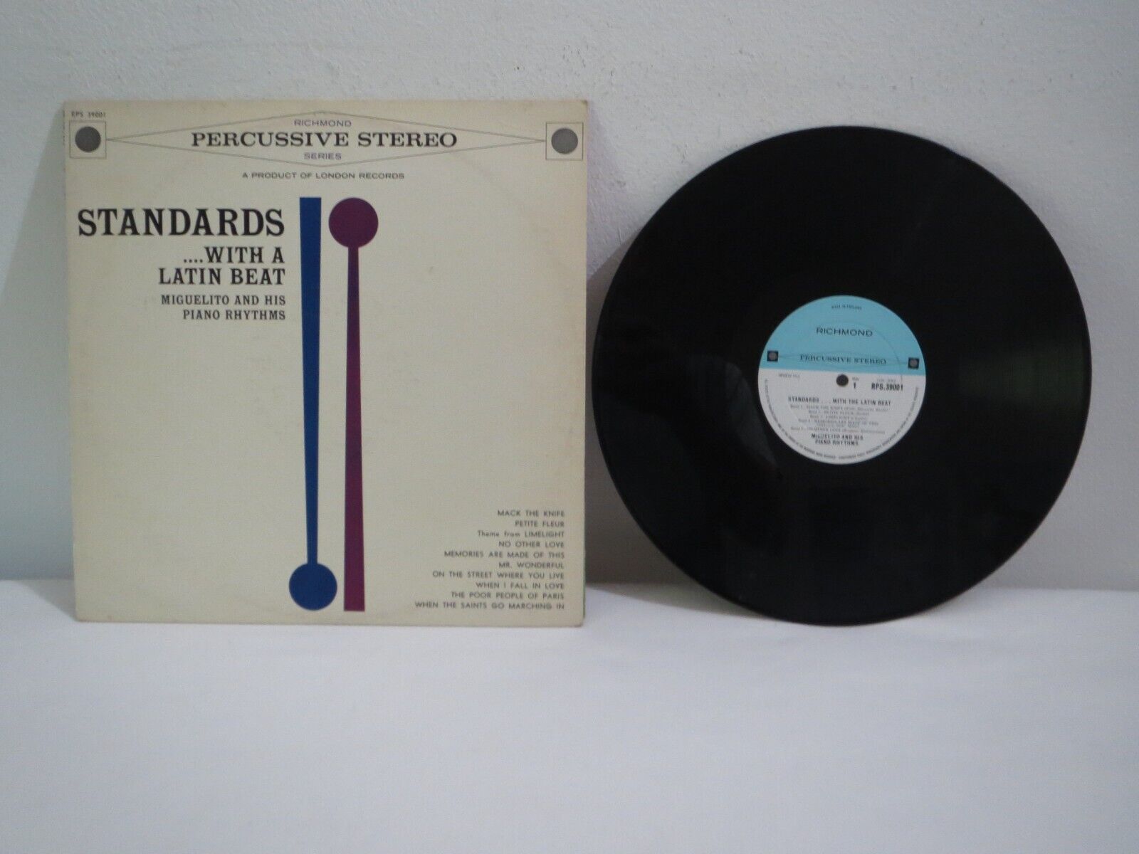 Miguelito And His Piano Rhythm Standards With A Latin Beat Vinyl LP Record Album