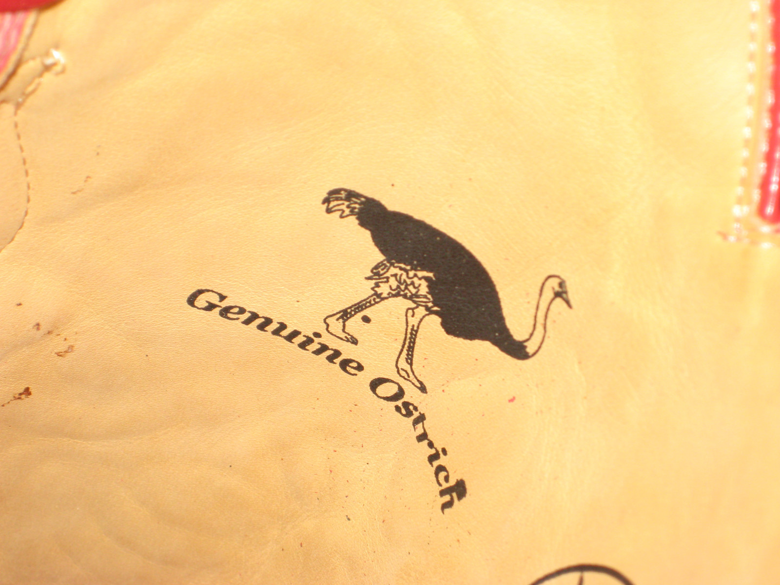 Pre-owned Los Altos Boots Los Altos Red Genuine Full Quill Ostrich J-toe Western Boot (ee+) 990312