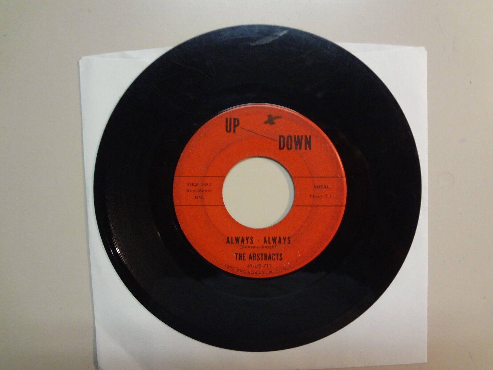 ABSTRACTS: Baton Girl 2:40- Always-Always 2:11-U.S. 7" 9-1965 Up-Down 45-UD-711
