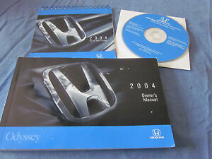 2004 Honda odyssey manual owners