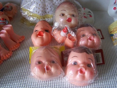 Doll Heads Feet Hands Glasses Clowns Hobos Baby Thomas Original Huge Vintage Lot