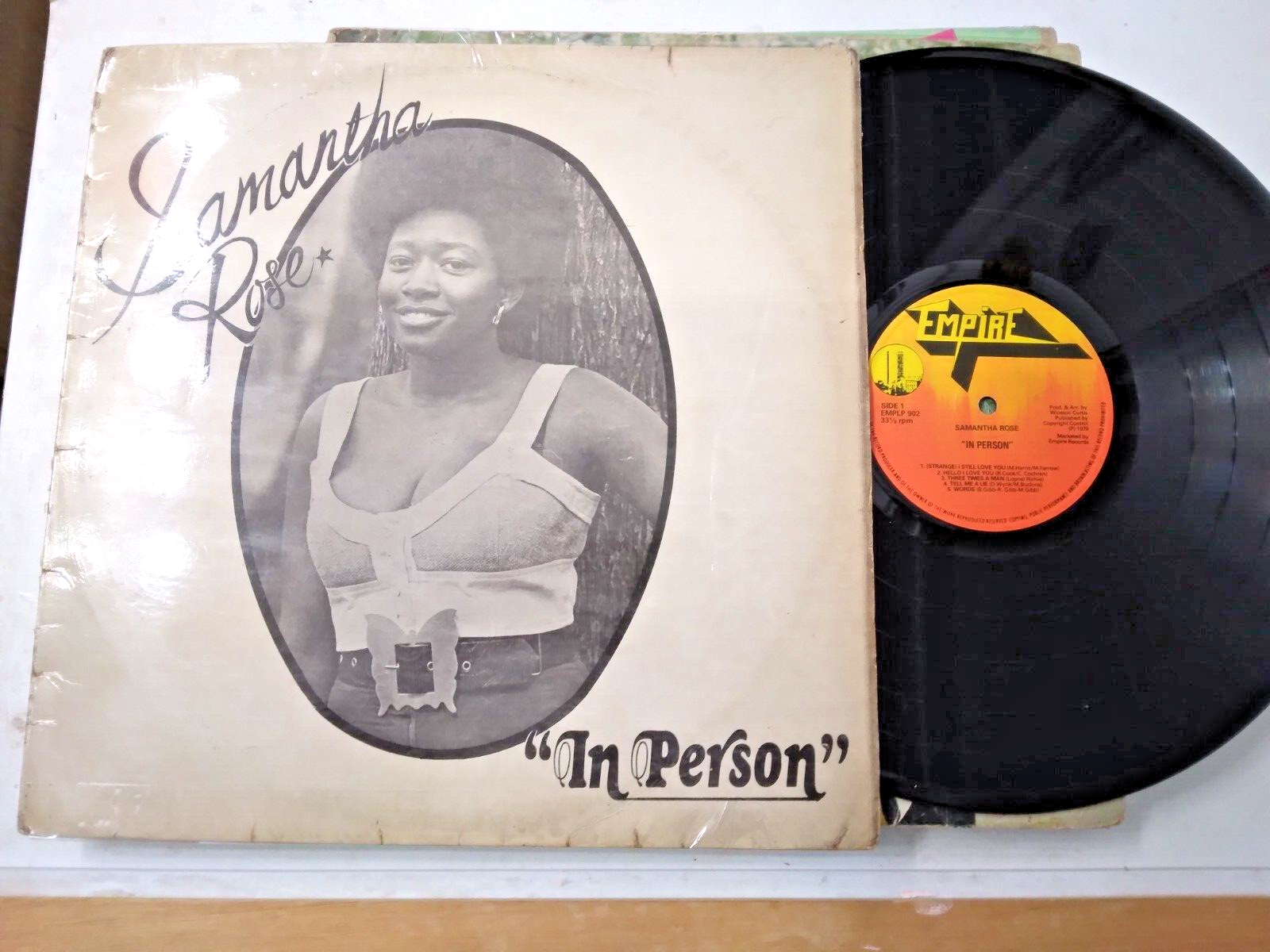 Samantha Rose – In Person - Vinyl LP 1979