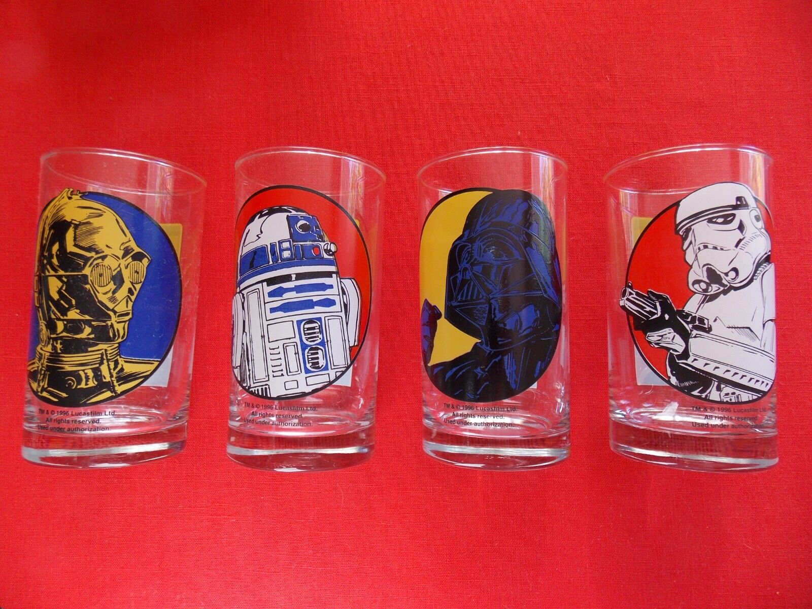 "The Star Wars Trilogy" Special Edition Glasses R2-D2, C-3PO, Vader & Trooper