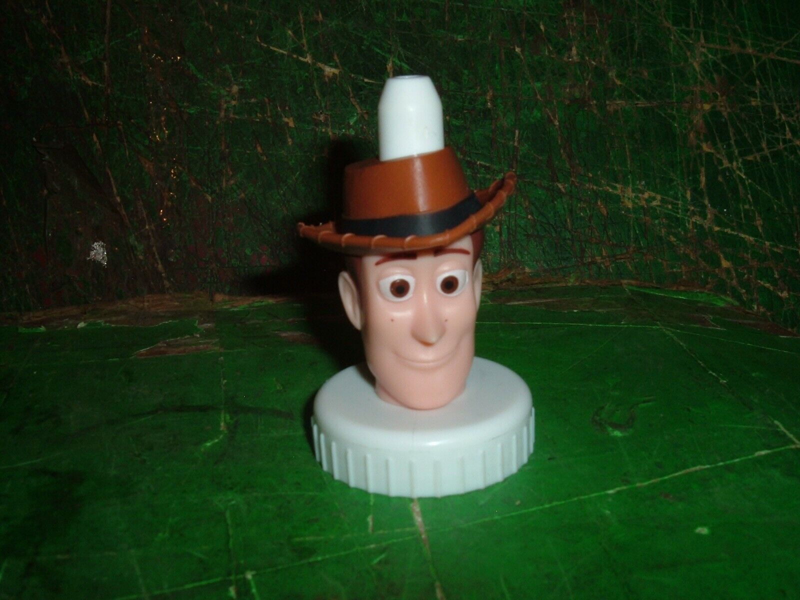 Disney Pixar Toy Story sheriff Woody squeeze bottle top topper rare