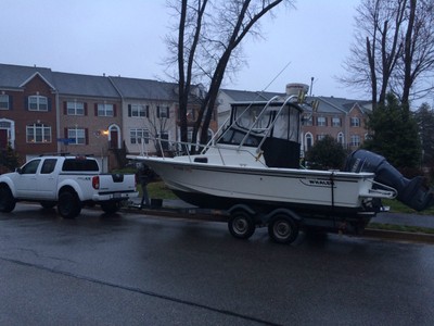 1992 21' Boston Whaler W/A, 2007 Yamaha F225 (199 hours), Shoreline Trailer