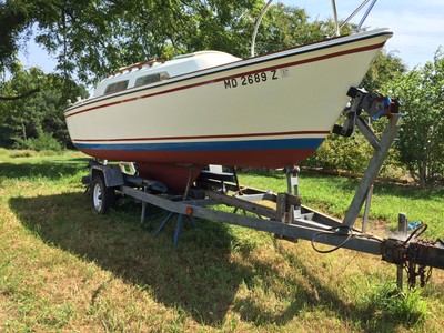 O'day 22' sailboat with trailer