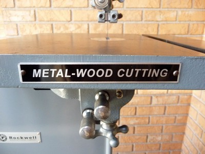 New Label for Rockwell Delta Metal-Wood Cutting ...