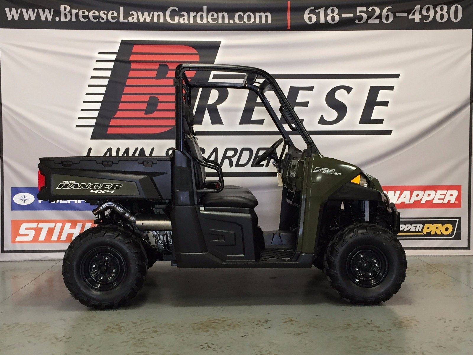 2015 POLARIS RANGER 570 XP FULL 4X4 GREEN SUPER CLEAN LOCATED IN BREESE IL NR