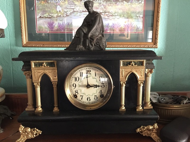 How to Clean An Old Black Mantel Clock Case eBay