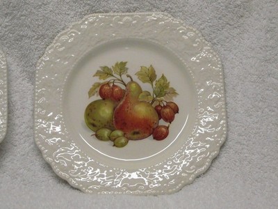 Two Fruit apple Pear Plates Lord Nelson Pottery England