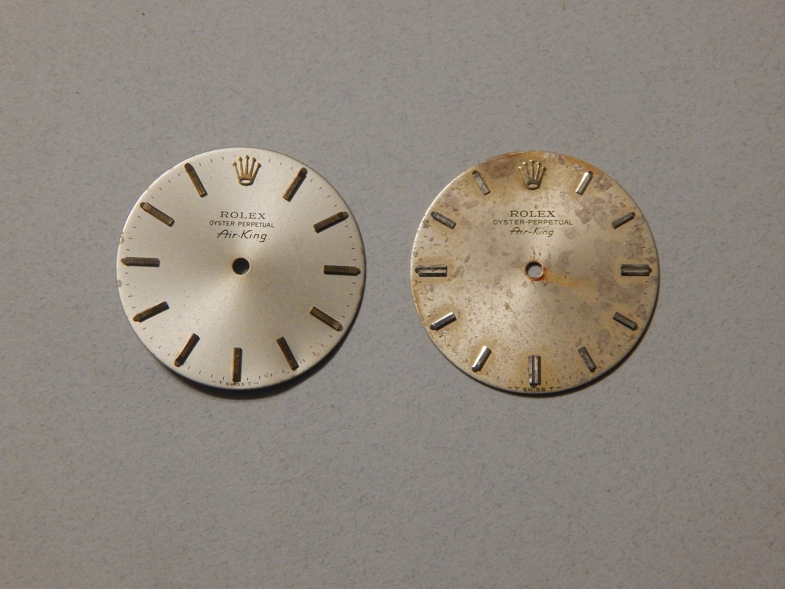 Original Rolex Air King Dials 5500 Series, Lot of 2, 100% Authentic