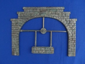 HO-SCALE-KIBRI-NEW-DOUBLE-TRACK-TUNNEL-PORTAL-ITEM-4104-MADE-IN 