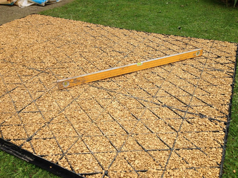  SHED BASE KIT 8 x 4 ft=(8.6x4) +MEMBRANE GRASS PAVER GRAVEL DRIVEWAY
