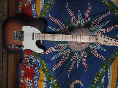 fender-highway-one-usa-telecaster-sunburst-body-maple-neck-tele-no-reserve