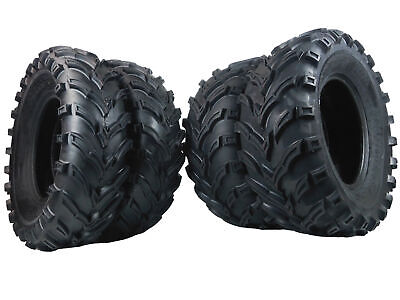 New MASSFX ATV UTV Tires (2) 25x10-12 and (2) 25x8-12 6 Ply Tire Set Front Rear