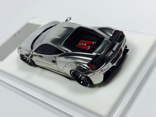 Pre-owned Dolce & Gabbana 1/43 D&g Ms Davis & Giovanni Lb Widebody Ferrari 458 Chrome Silver