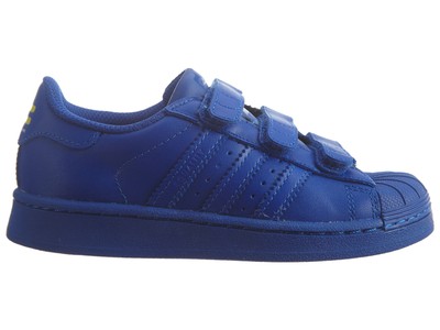 superstar primeknit kids Blue