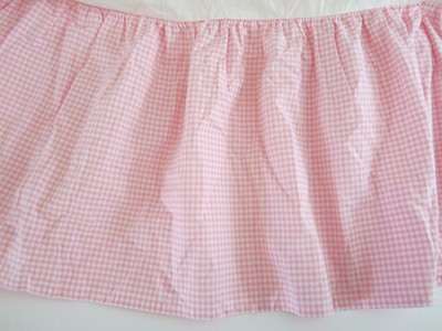 POTTERY BARN KIDS PINK Gingham TWIN Bed ...